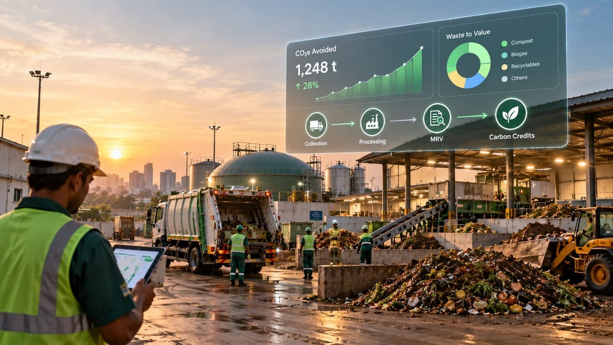 Carbon Credits in the Waste Value Chain: Green, Blue & Teal Carbon Explained (with 3 India Case Studies)